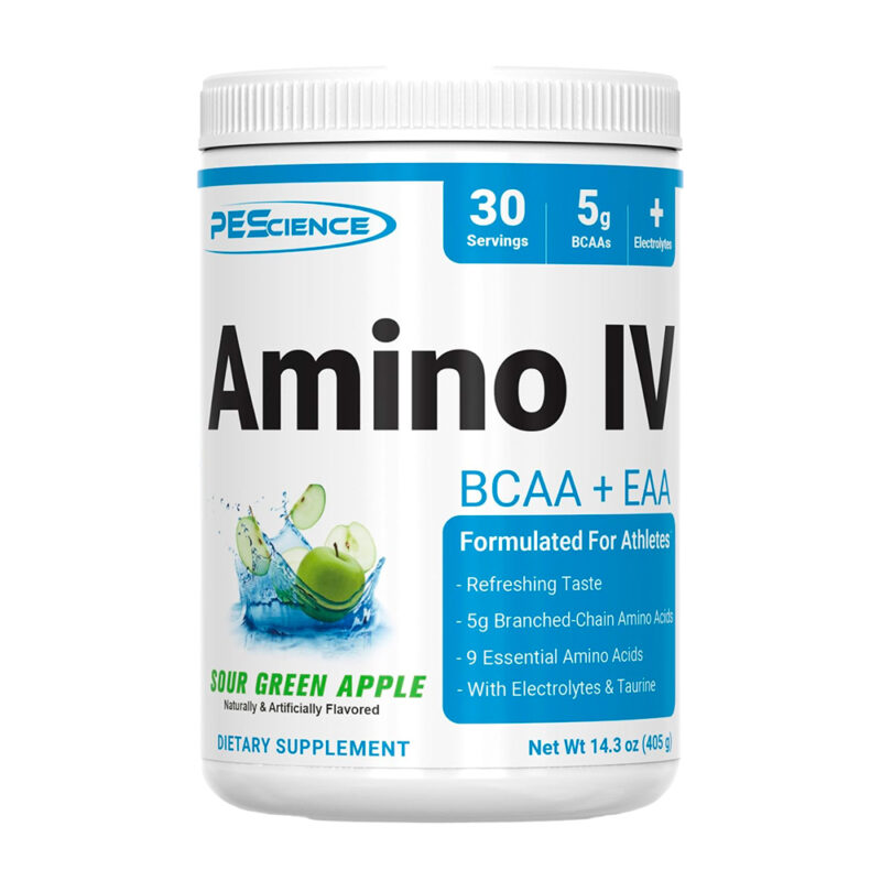 Aminoácido Pescience Amino Iv 405Gr Sour Green Apple + Shaker - Imagen 2