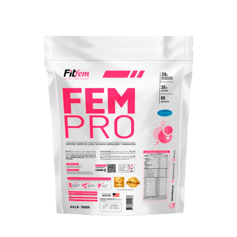 Proteína Fitfem Fem Pro 1.1kg Vainilla + Toalla - Imagen 2