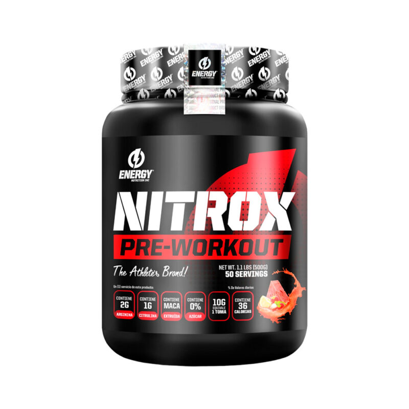 Pre Entreno Energy Nutrition Nitrox 500gr Fruit Punch - Imagen 2