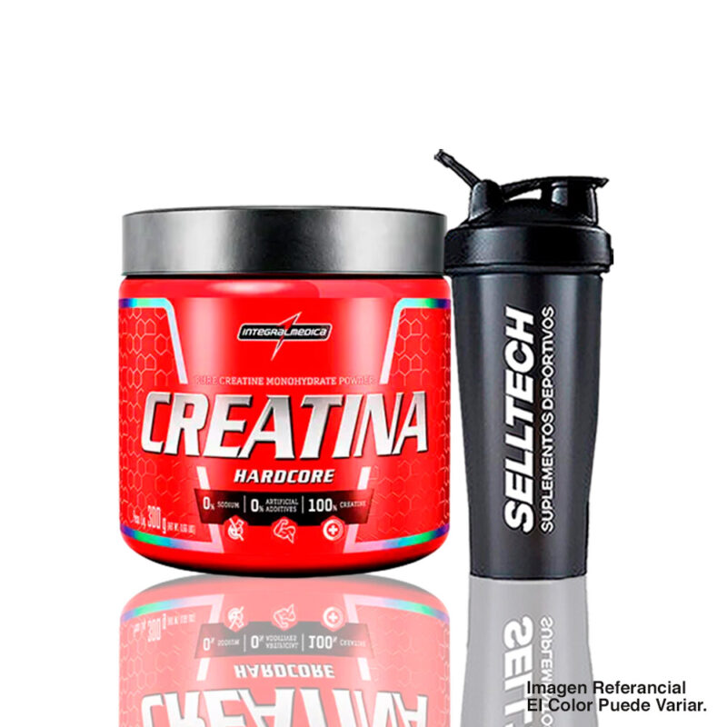 Creatina Monohidratada Integral Medica 300gr + Shaker