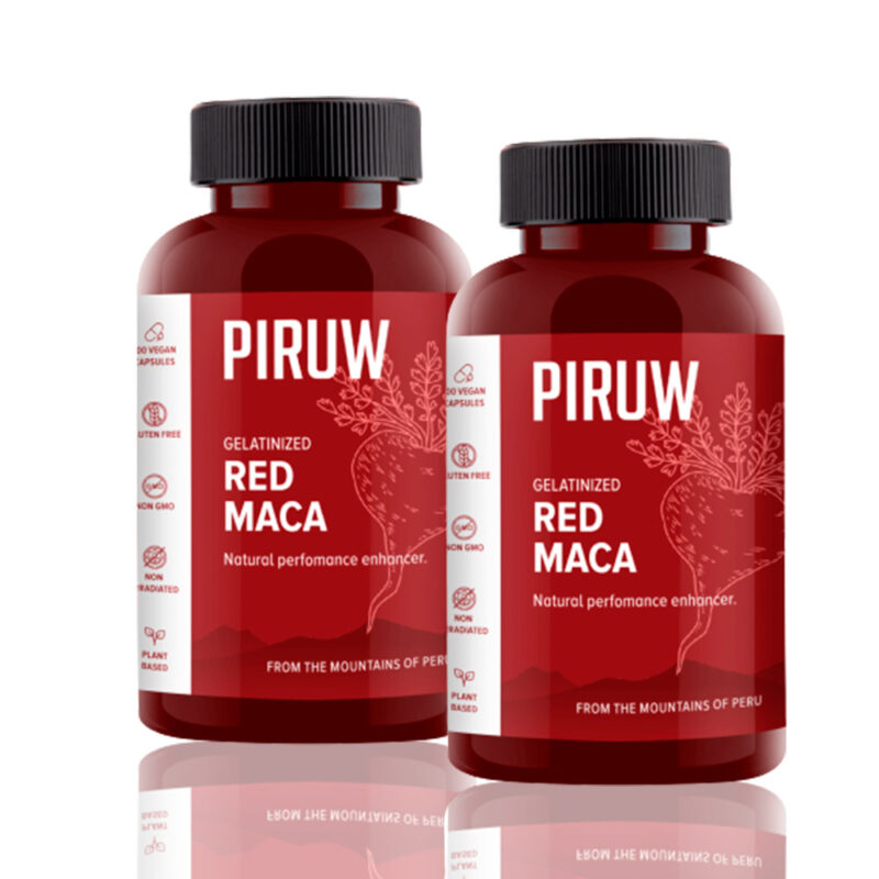 Pack Piruw Maca Roja Piruw 100 Cápsulas X2