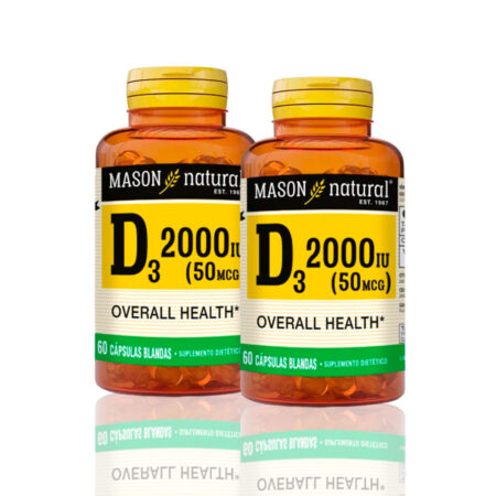 Vitamina D3 10 Ui (60 Softg) Pack X2