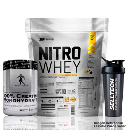 Nitro Whey 3kg Cookies And Cream+Creatina Kevin Levrone 500gr+Shaker