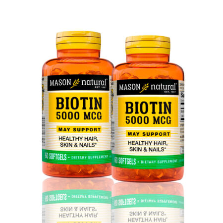 Vitamina Biotin 5000 Mcg (60 Softg) Pack X2