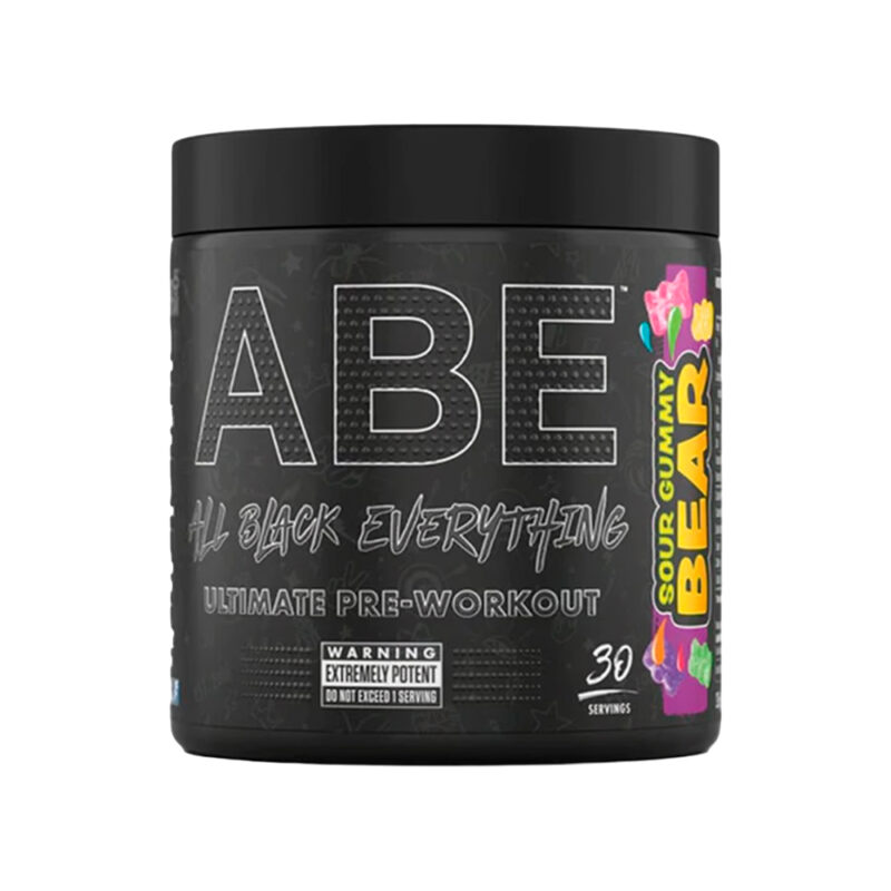 Pre entreno Abe ultimate 30 sv Sour Gummy Bear + Shaker - Imagen 2