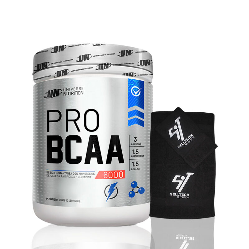 Aminoácido Universe Nutrition Pro Bcaa 6000 500gr Citrus Punch+Toalla