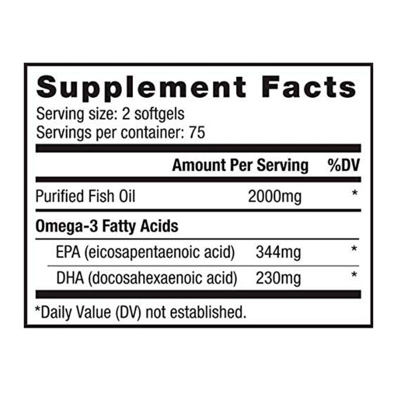 Omega 3 Nutrabio Fish Oil 150 cápsulas - Imagen 2