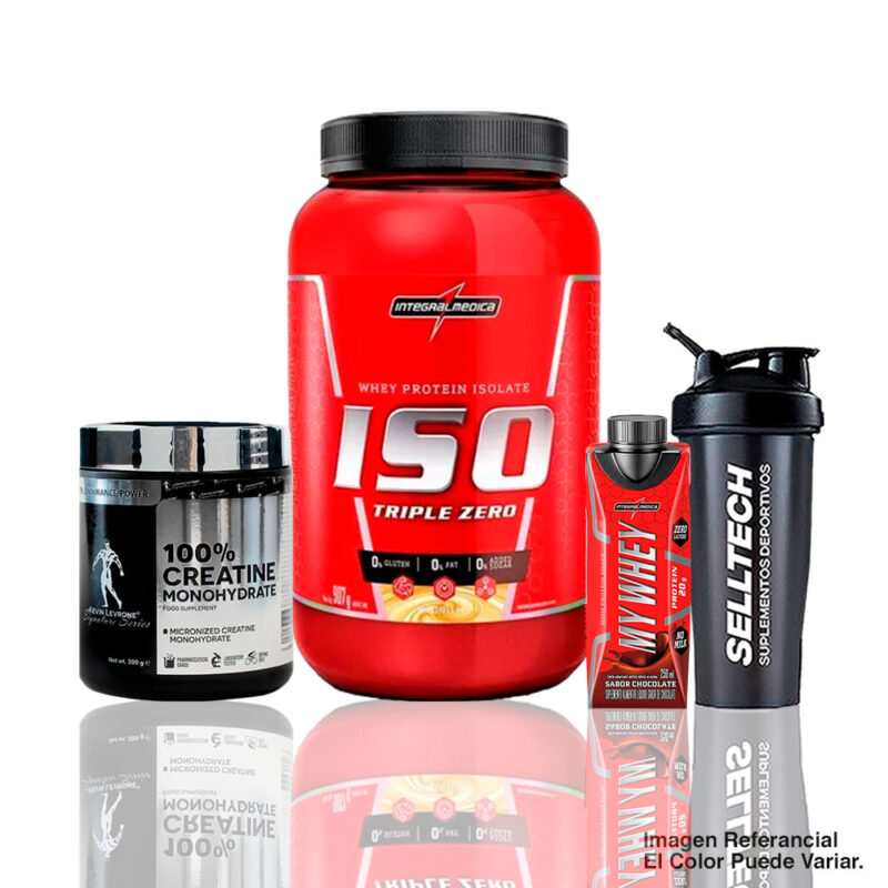 Triple Zero 900gr Vainilla+Creatina Levrone 300gr+Bebida