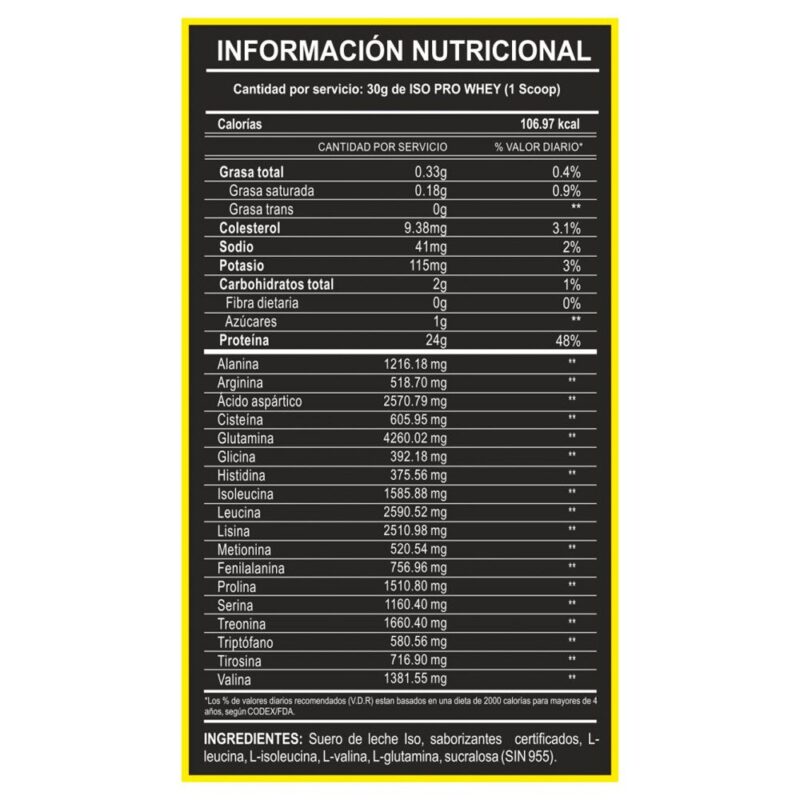Proteína Adn Iso Pro Whey 3kg Vainilla - Imagen 2