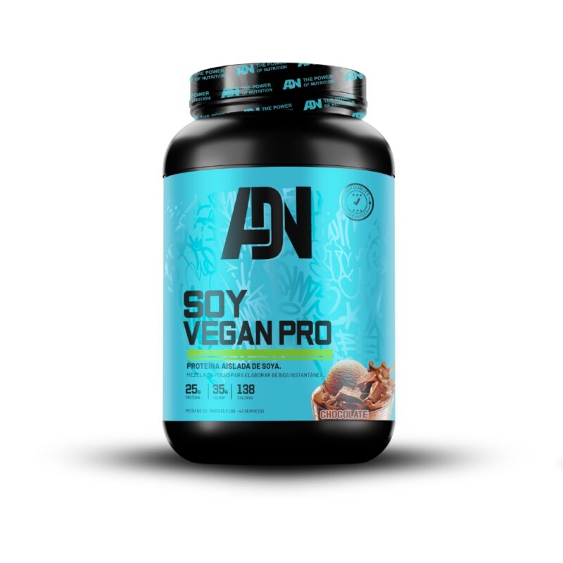 Proteína Adn Soy Vegan Protein 1.5kg Chocolate - Imagen 3