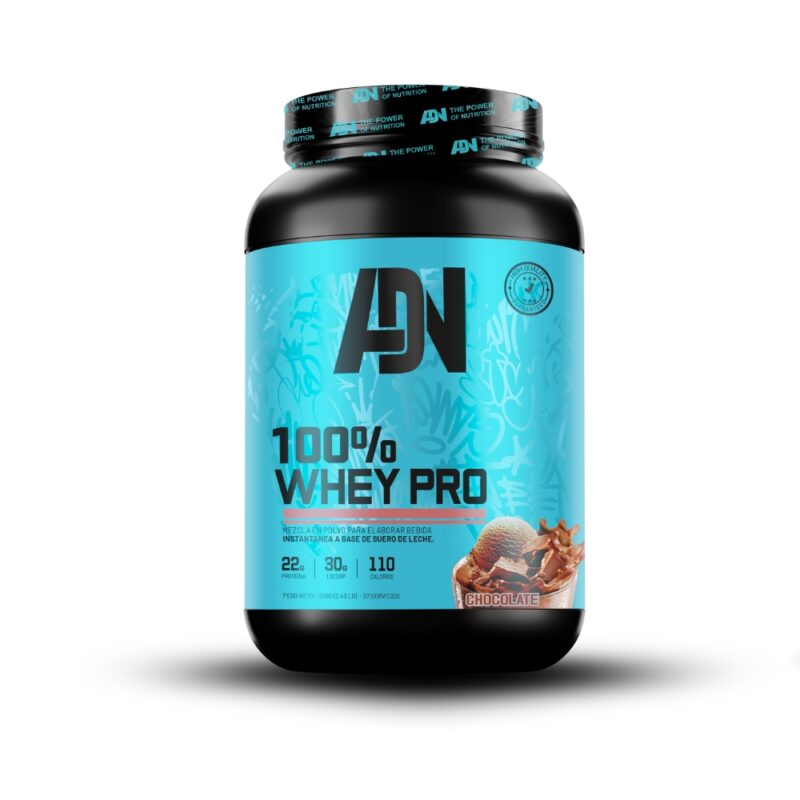 Proteína Adn 100% Whey Pro 1.1kg Chocolate - Imagen 2