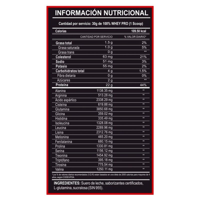 Proteína Adn 100% Whey Pro 3kg Vainilla - Imagen 3