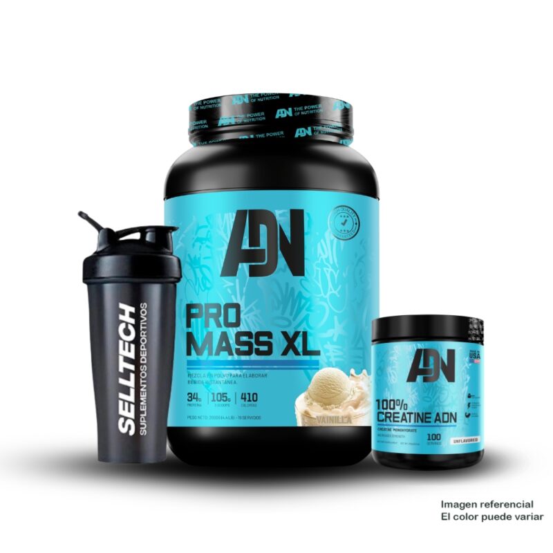 Pack Adn Pro Mass XL 2kg Vainilla + Creadn 250gr