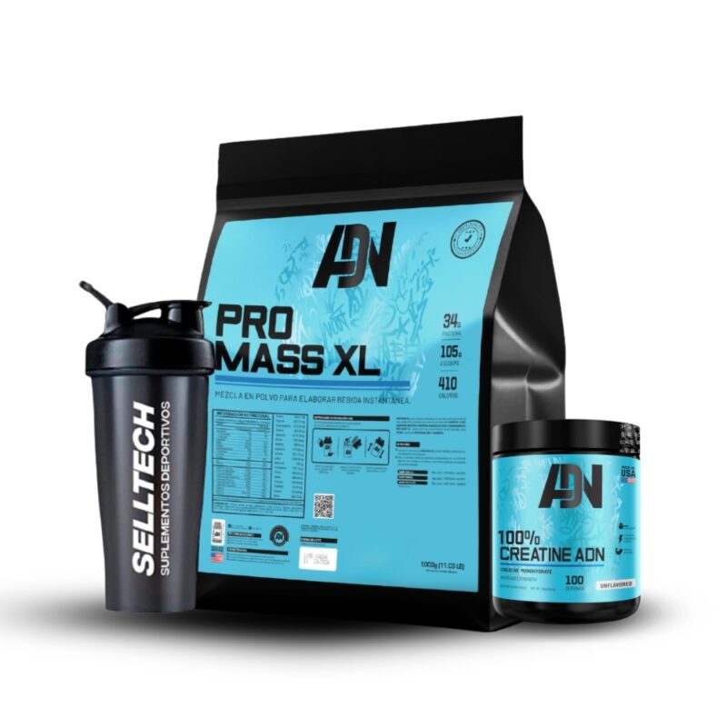 Pack Adn Pro Mass XL 5kg Vainilla + Creatina 250gr - Imagen 2