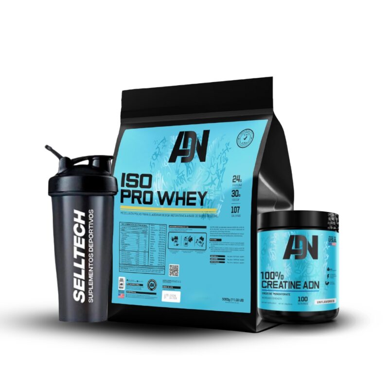 Pack Adn Iso Pro Whey 5kg Chocolate + Creatina 250gr - Imagen 5