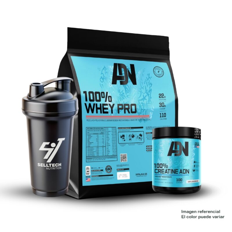 Pack Adn 100 Whey Pro 3kg Chocolate+Creatina 250gr