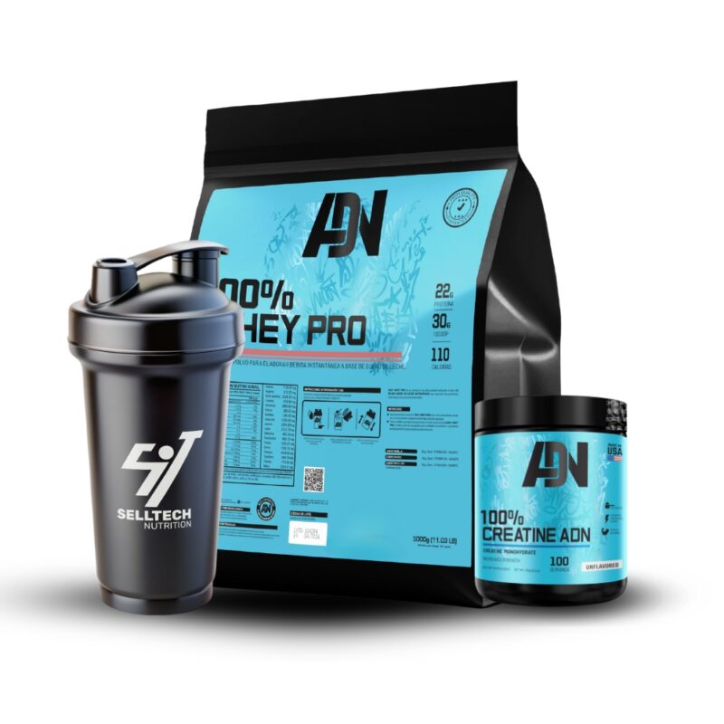 Pack Adn 100 Whey Pro 5kg Chocolate+Creatina 250gr - Imagen 2