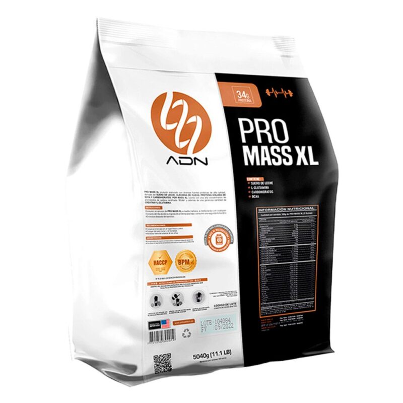 Pack Adn Pro Mass Xl 3kg Vainilla+creadn 500gr+glutadn 500gr - Imagen 2