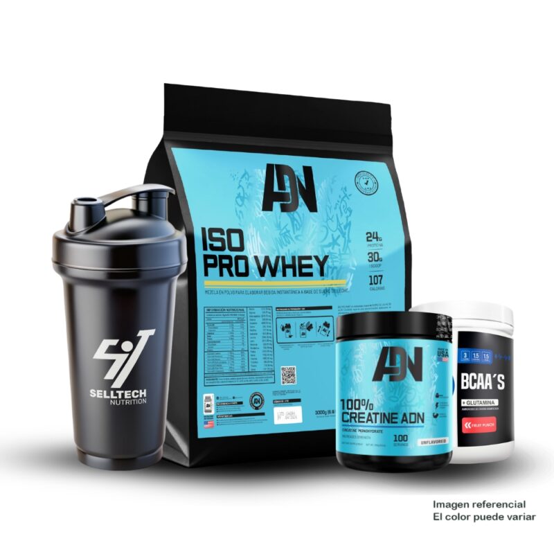 Iso Pro Whey 3kg Vainilla + Creadn 500gr + Bcca 500gr Fruit - Imagen 2