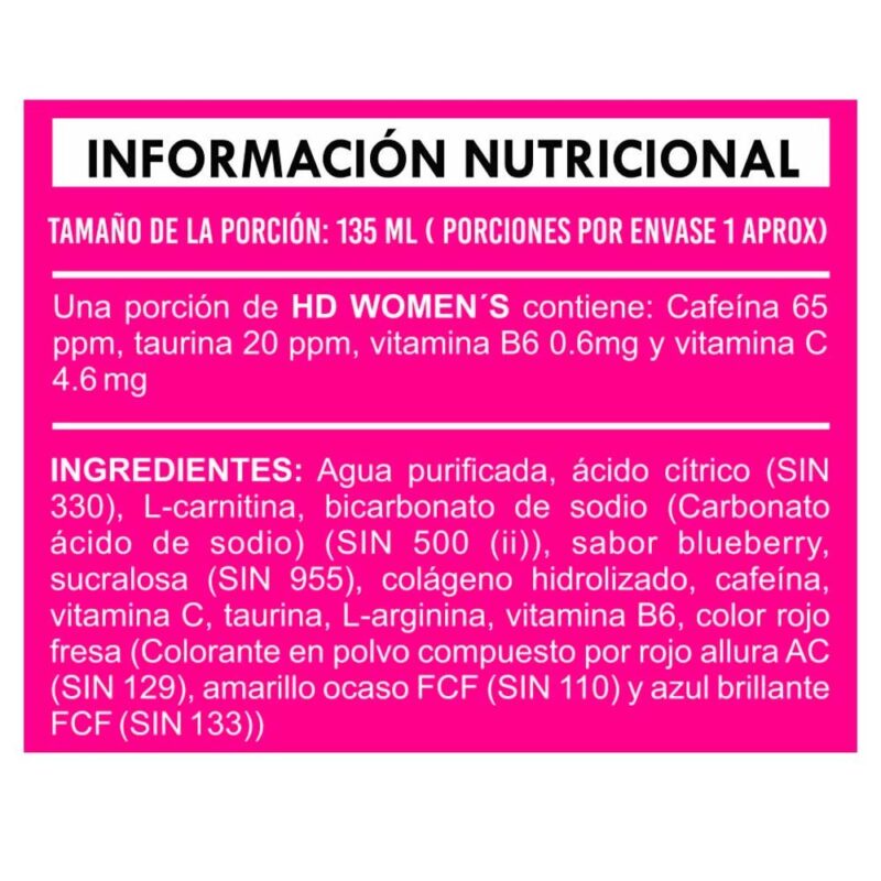 Quemador Degrasa Adn Hd Women x 15 Bot. Blueberry - Imagen 3
