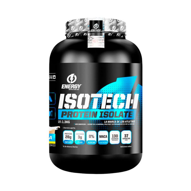 Proteína Energy Nutrition Isotech 1.3kg Vainilla - Imagen 2