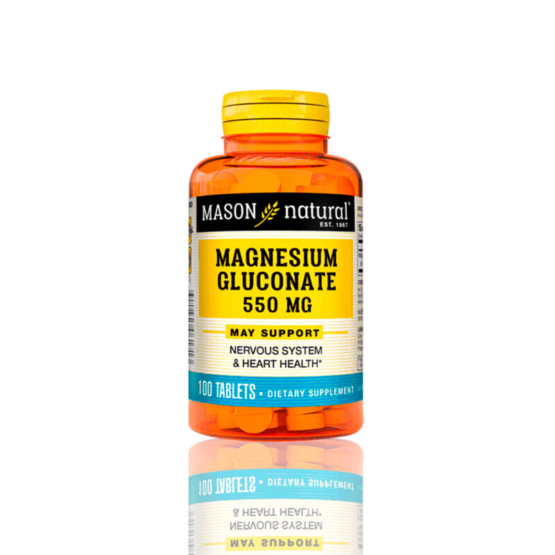 Vitamina Mason Magnesium Gluconate 550 Mg (100 Tab)