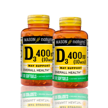 Vitamina D3 400 Iu (10 Mcg)(100 Softg) Pack X2