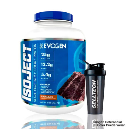 Proteína Evogen Isoject 1.8kg Chocolate Cake + Shaker