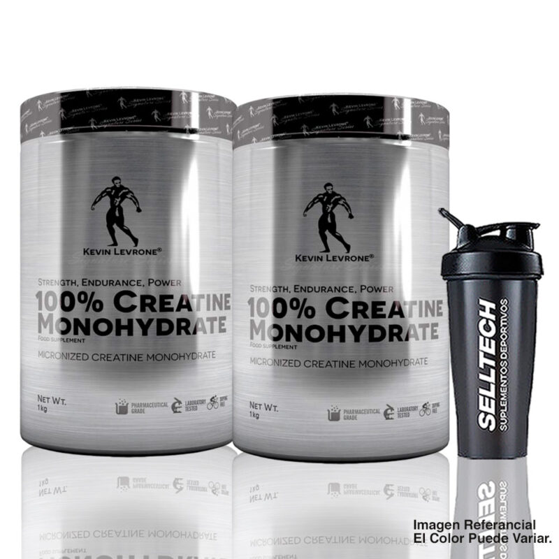 Pack Creatina Monohidratada Kevin Levrone 1kg x2