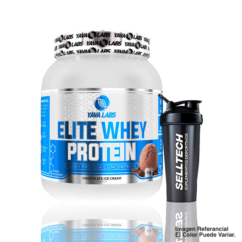 Proteína Yava Labs Elite Whey Protein 1kg Chocolate+Shaker