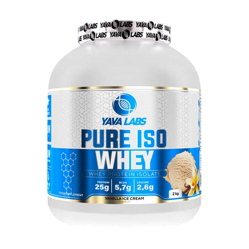 Proteína Yava Labs Iso Whey 2kg Vainilla+Shaker - Imagen 2