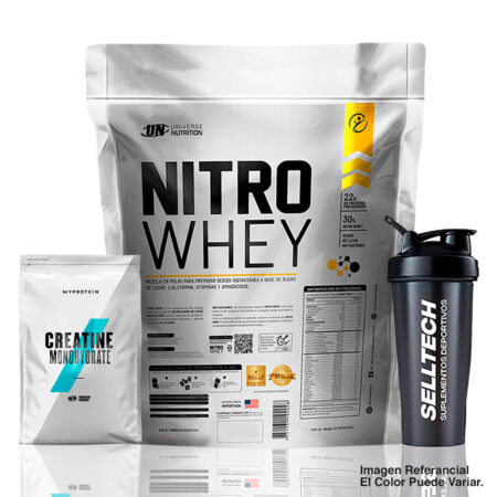 Nitro Whey 5kg Vainilla+Creatina Myprotein 250gr+Shaker