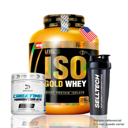 Iso Gold Whey 6.6lbs Vanilla +Creatina Dragon Pharma 300gr
