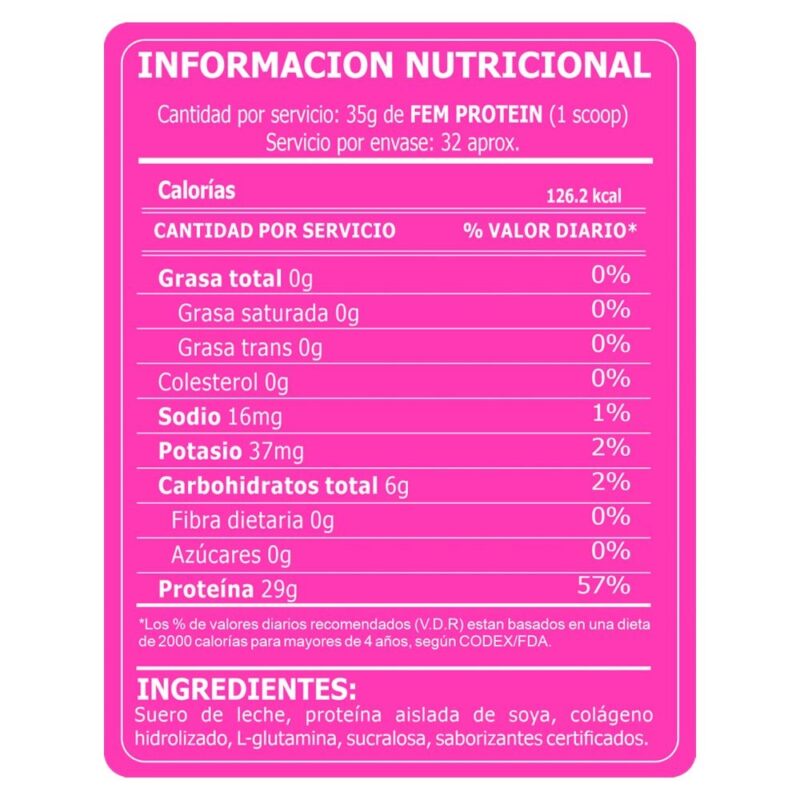 Proteína Fitfem Fem Pro 1.1kg Chocolate - Imagen 3
