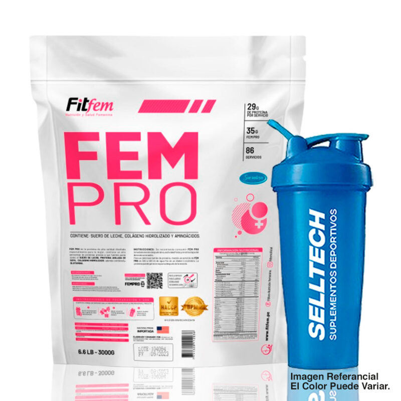 Proteína Fitfem Fem Pro 3kg Vainilla