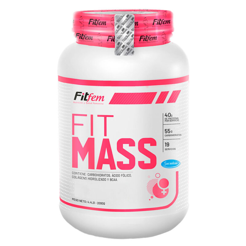 Proteína Fitfem Fit Mass 2kg Vainilla - Imagen 2