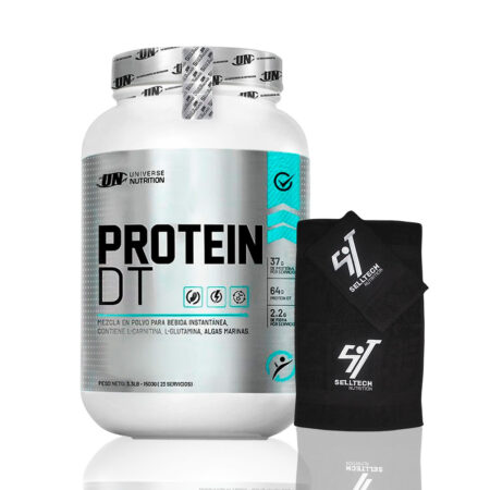 Proteína Universe Nutrition Protein DT 1.5kg Cookies & Cream+Toalla