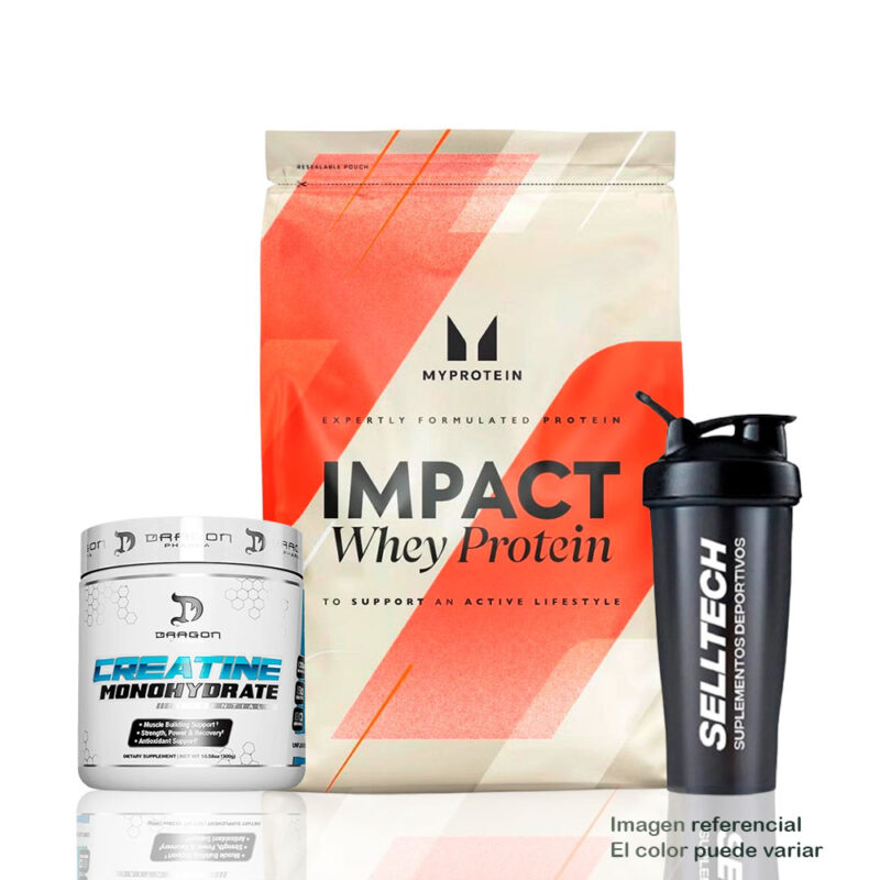 Impact Whey Protein 1kg Chocolate+Creatina DragonPharma 300g