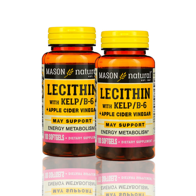 Lecithin With B6 Plus Apple Cider Vinegar100 Softg PackX2