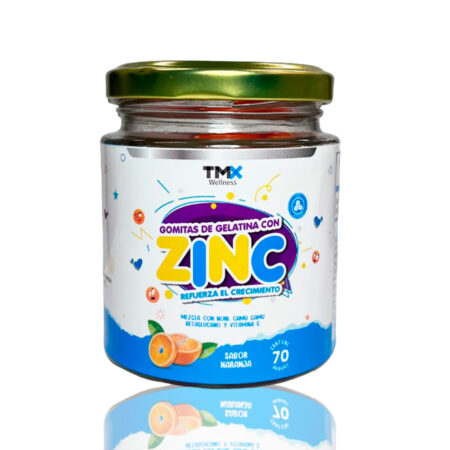 Zinc Para Niños 70 Gomitas Tmx Wellness Sabor Naranja