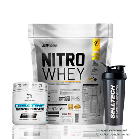 Nitro Whey 3kg Cookies & Cream+Creatina Dragon Pharma 300gr