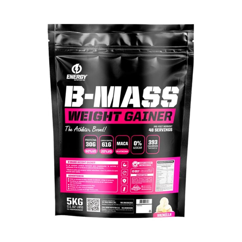 Pack Energy Nutrition B - Mass 5kg Vainilla+Creatina 500gr - Imagen 2