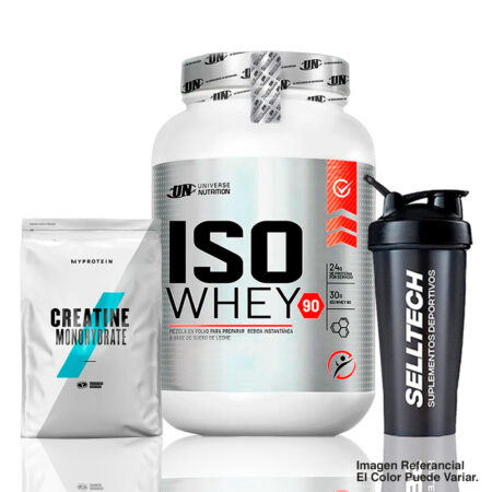Iso Whey 90 1.1kg Vainilla+Creatina Myprotein 250gr+Shaker