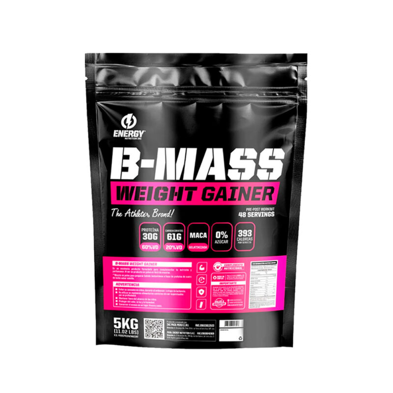 Ganador De Peso Energy Nutrition B-Mass 5kg Chocolate - Imagen 2