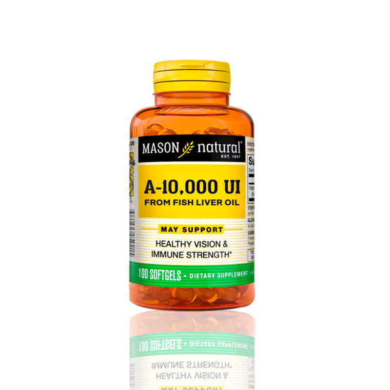 Vitamina Mason A-10,000Iu From Fish Liver Oil (100 Softg)