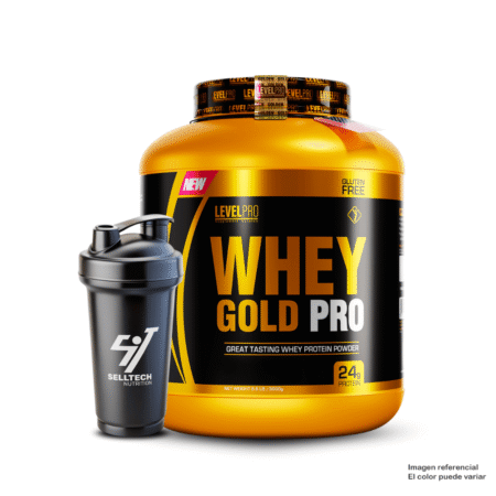 Level Pro Proteína Whey Gold Pro 6.6lb Rich Chocolate+Monster