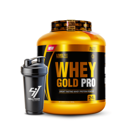Level Pro Proteína Whey Gold Pro 6.6lbs Vanilla Creme+Monster