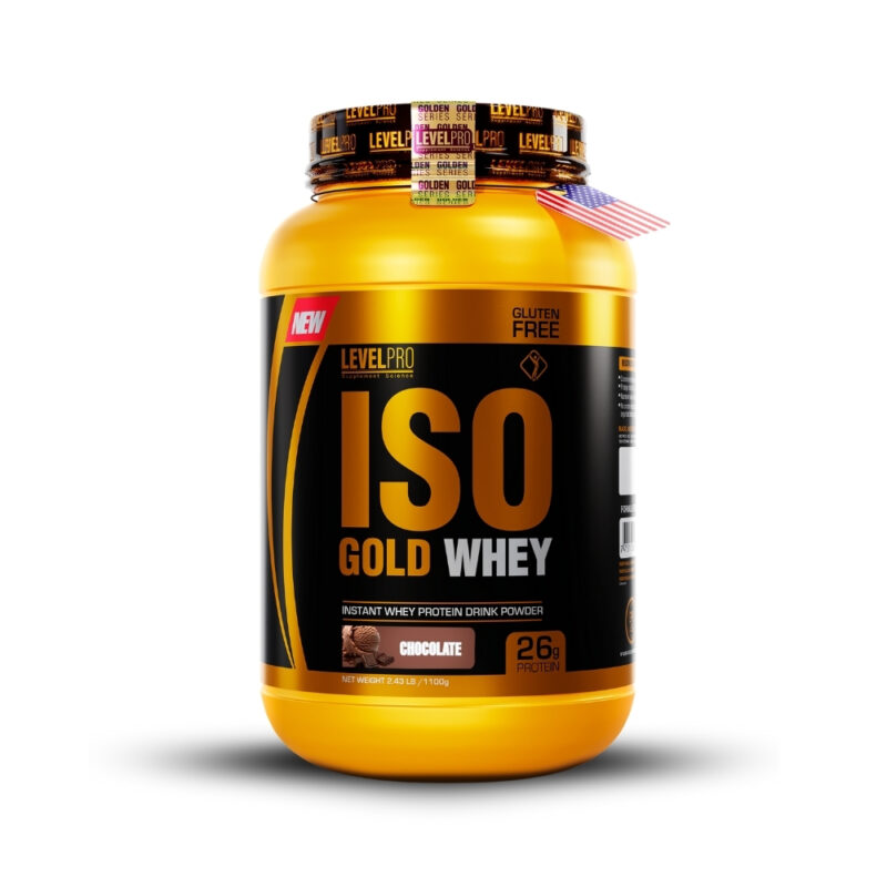 Iso Gold Whey 2.43lbs Rich Chocolate+Creatina Kevin Levrone 500gr+Shaker - Imagen 2