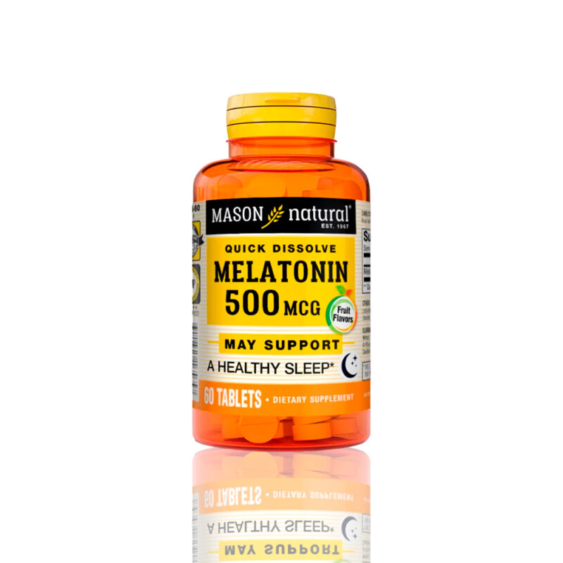 Vitamina Mason Melatonin 500 Mcg (60 Tab Subl)
