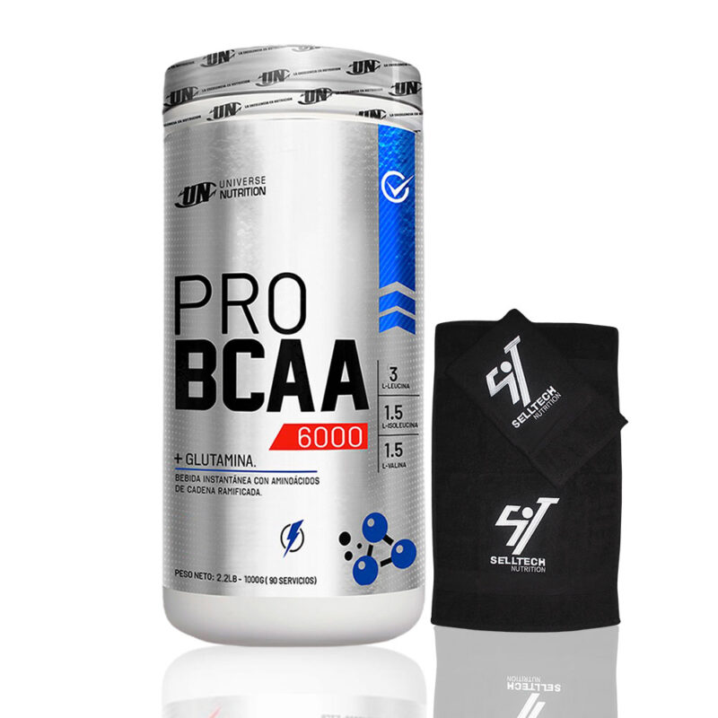Aminoácido Universe Nutrition Pro Bcaa 6000 1kg Fruit Punch+Toalla